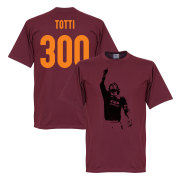 Roma T-shirt Totti 300 Serie A Goals Francesco Totti Rödbrun