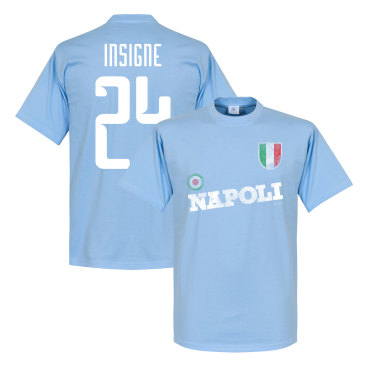 Napoli T-shirt Insigne Ljusblå