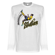 Sverige T-shirt Bicycle Kick Ls Zlatan Ibrahimovic Vit