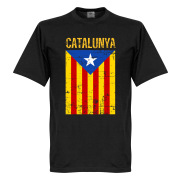 Catalunya T-shirt Vintage Svart