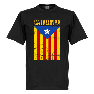 Catalunya T-shirt Vintage Svart