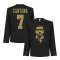 Manchester United Långärmad T-shirt Cantona 7 Silhouette Svart/guld