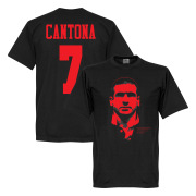 Manchester United T-shirt Cantona 7 Silhouette Svart