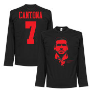 Manchester United Långärmad T-shirt Cantona Silhouette Svart