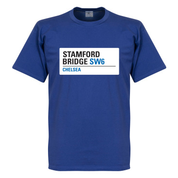 Chelsea T-shirt Stamford Bridge Sign Blå