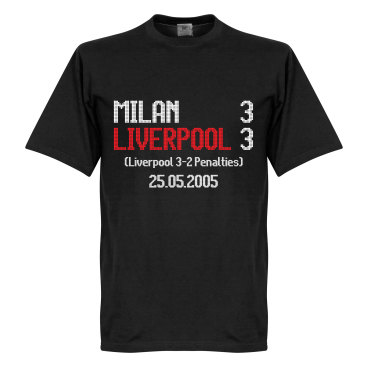 Liverpool T-shirt Milan 3  3 Scoreboard Svart