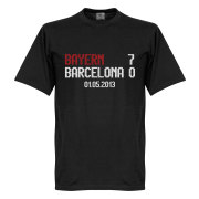 Bayern München T-shirt Bayern V Barcelona Aggregate Scoreboard Svart