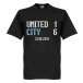 Manchester United T-shirt United 1  City 6 Scoreboard Svart