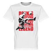 Arsenal T-shirt Legend Dennis Bergkamp Legend Vit