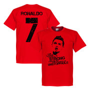 Portugal T-shirt Ronaldo 7 Cristiano Ronaldo Röd