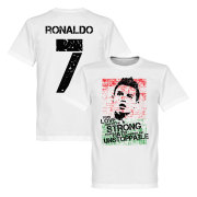 Portugal T-shirt Ronaldo 7 Barn Cristiano Ronaldo Vit