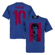 Barcelona T-shirt Messi 10 Lionel Messi Blå