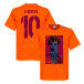 Barcelona T-shirt Messi 10 Flag Lionel Messi Orange