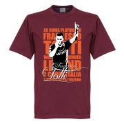 Roma T-shirt Legend Totti Legend Francesco Totti Rödbrun