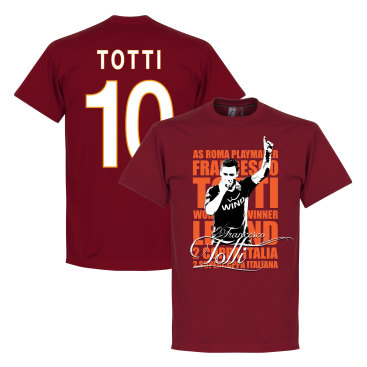 Roma T-shirt Legend Totti 10 Legend Francesco Totti Röd