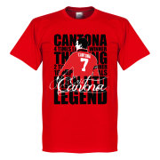 Manchester United T-shirt Legend Legend Eric Cantona Röd