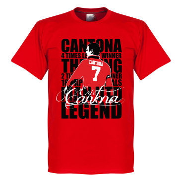 Manchester United T-shirt Legend Legend Eric Cantona Röd
