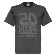 Manchester United T-shirt Winners United 20 League Champions Mörkgrå