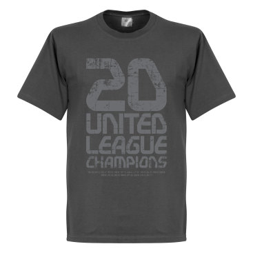 Manchester United T-shirt Winners United 20 League Champions Mörkgrå