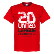 Manchester United T-shirt Winners United 20 League Champions Röd