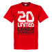 Manchester United T-shirt Winners United 20 League Champions Röd