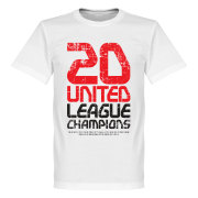 Manchester United T-shirt Winners United 20 League Champions Vit