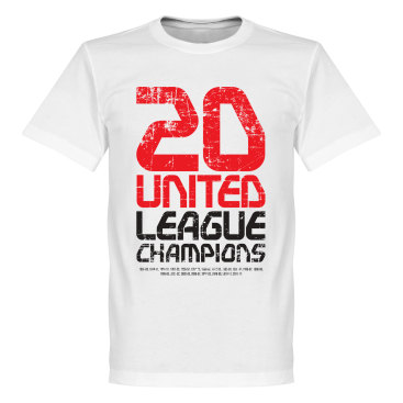 Manchester United T-shirt Winners United 20 League Champions Vit