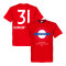 Bayern München T-shirt Bayern Underground  Schweinsteiger 31 Bastian Schweinsteiger Röd