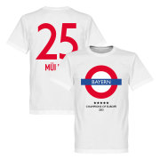 Bayern München T-shirt Bayern Underground  Müller 25 Thomas Muller Vit