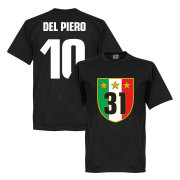 Juventus T-shirt Winners 31 Campione  Del Piero 10 Alessandro Del Piero Svart