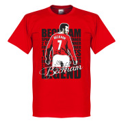 Manchester United T-shirt Legend Legend David Beckham Röd