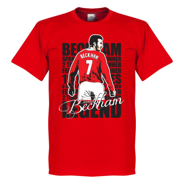 Manchester United T-shirt Legend Legend David Beckham Röd