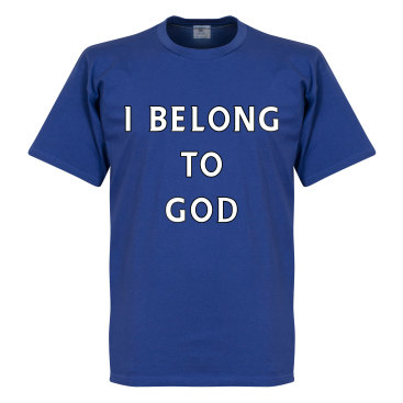 Chelsea T-shirt I Belong To God Blå
