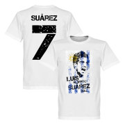 Uruguay T-shirt Flag Barn Luis Suarez Vit