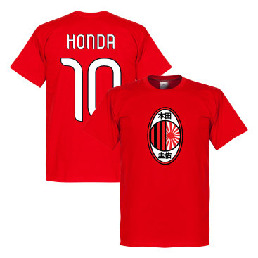Milan T-shirt Milan Honda Keisuke Honda Röd