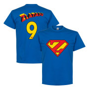 Manchester United T-shirt Zlatan 9 Superman Zlatan Ibrahimovic Blå