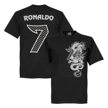 Real Madrid T-shirt Ronaldo No7 Dragon Cristiano Ronaldo Svart