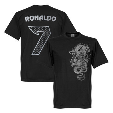 Real Madrid T-shirt Cristiano Ronaldo 7 Dragon Svart