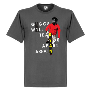 Manchester United T-shirt Giggs Will Tear You Apart Ryan Giggs Mörkgrå