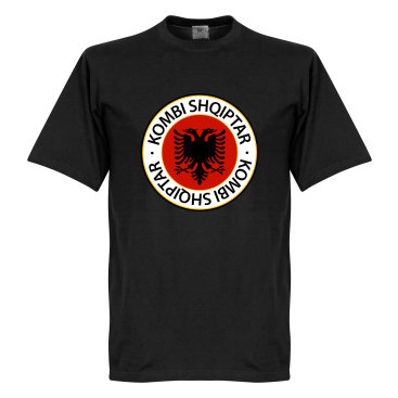 Albanien T-shirt Crest Svart