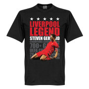 Liverpool T-shirt Legend Legend Steven Gerrard Svart