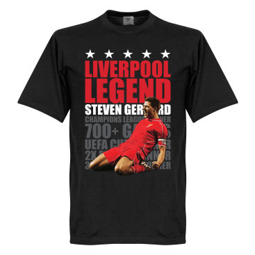 Liverpool T-shirt Legend Legend Steven Gerrard Svart
