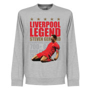 Liverpool Tröja Gerrard Legend Sweatshirt Steven Gerrard Grå