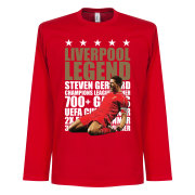 Liverpool T-shirt Legend Legend Ls Steven Gerrard Röd