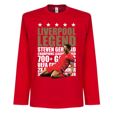 Liverpool T-shirt Legend Legend Ls Steven Gerrard Röd