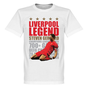 Liverpool T-shirt Legend Legend Steven Gerrard Vit