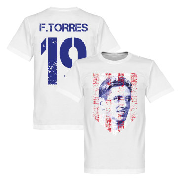 Atletico Madrid T-shirt No19 Atletico Fernando Torres Vit