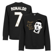 Real Madrid Tröja Ronaldo Player Of The Year Sweatshirt Cristiano Ronaldo Svart