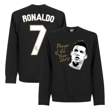 Real Madrid Tröja Ronaldo Player Of The Year Sweatshirt Cristiano Ronaldo Svart