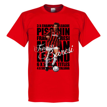 Milan T-shirt Legend Franco Baresi Legend Röd